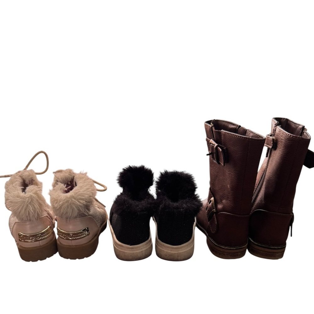 Toddler Girl Winter Boot Bundle of 3 pairs- Size 5 Juicy Couture, Cat & Jack - Picture 3 of 10